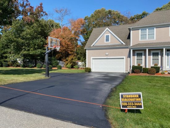 Oxford Cracks Filled And Driveway Sealcoated