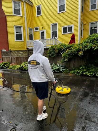 Pressure Washing Algae In Newton Massachusetts