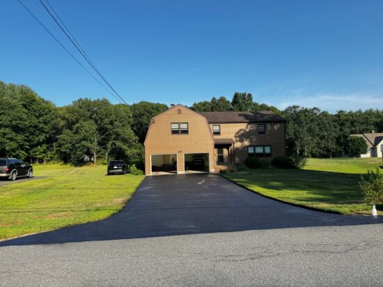 Comprehensive Cleaning, Crack Filling, and Sealcoating of an Asphalt Driveway in West Boylston, MA