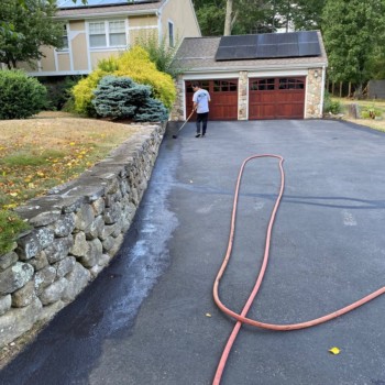 Driveway Sealcoating and Asphalt Patching in Millbury, Massachusetts