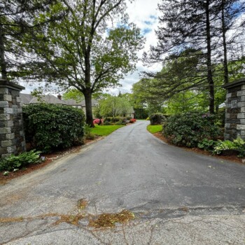Sealcoating a Large Home Driveway in Southborough, Massachusetts