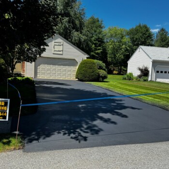 Driveway in Natick, Massachusetts, Cleaned & Sealed