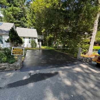 Precision Cleaning and Sealcoating of a Small Driveway in Southborough, MA