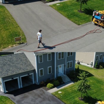 Expert Cleaning and Sealcoating of a Asphalt Driveway in Ayer, MA