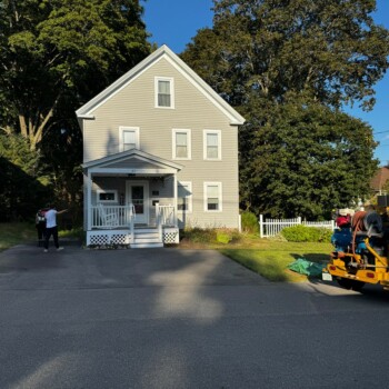 Sealcoating Two-Year-Old Driveway, Hudson MA